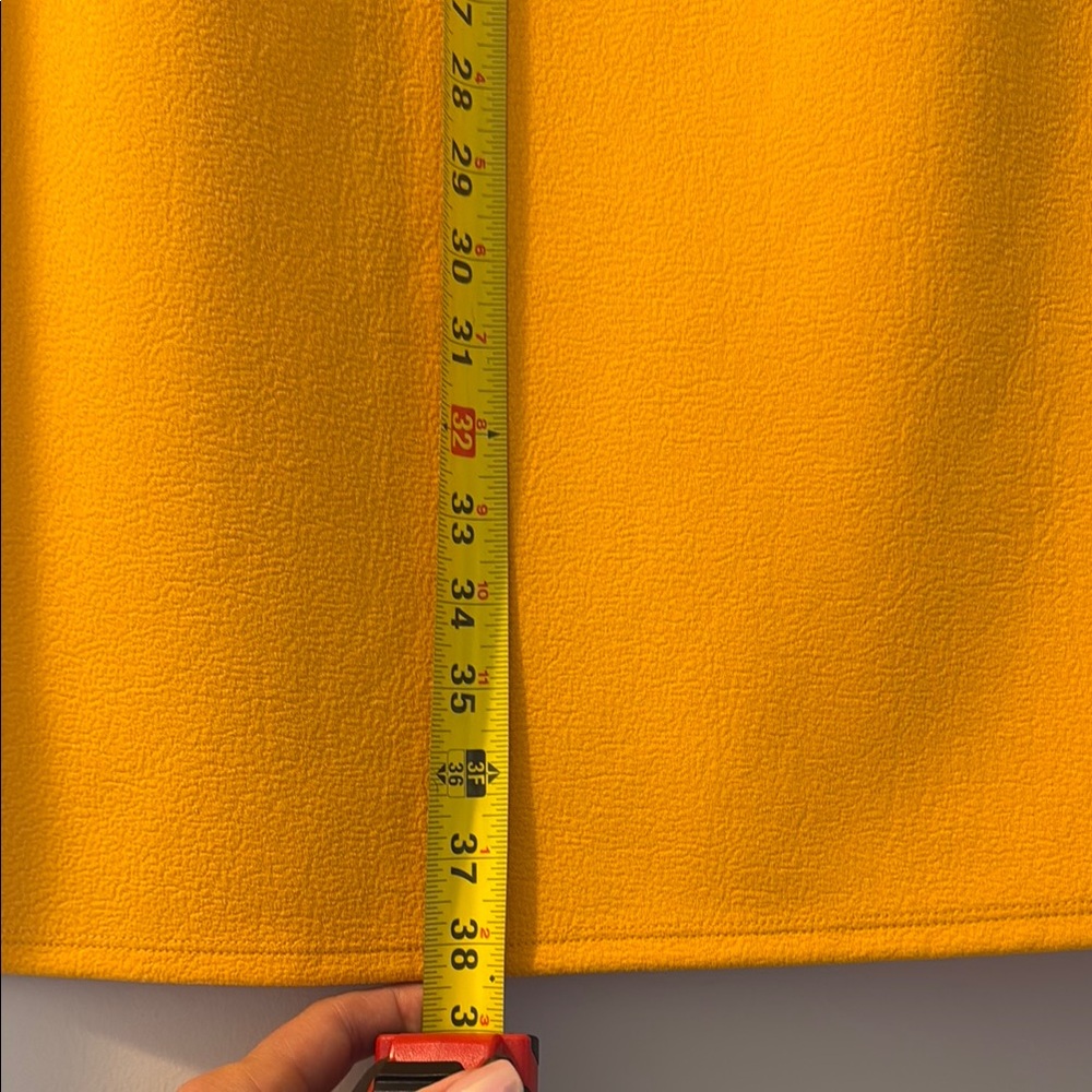 Elegant Yellow Wrap Skirt - Picture 10 of 10